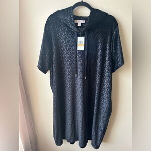 NWT - MICHAEL Michael Kors - MK Logo Jacquard Zip-up Hoodie Dress
